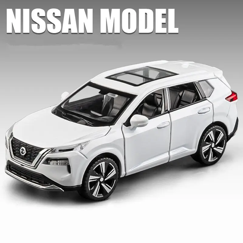 1:32 X-TRAIL SUV Legierung Automodell Druckguss Metall Geländewagen Automodell Simulation Sound und Licht Sammlung Kinder Spielzeug Geschenk