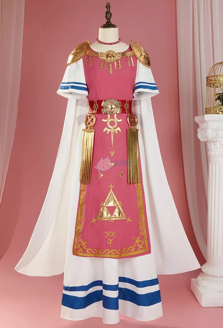 strapless open back dress FF VII Aerith Gainsborough Women White Dress Party Carnival Halloween  Cosplay Costume main image 0