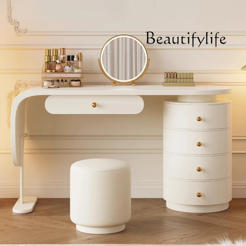 

Portable Drawers Vanity Tables Stora2ge Mirror Chair Luxury Cabinet Girl Dressers Makeup Desk White Penteadeira Furniture Home