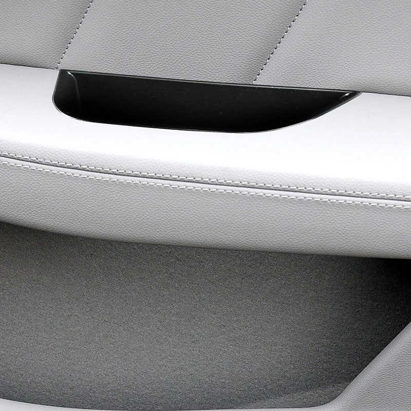 Black Front Door Storage Box Decoration Cover Trim For Mercedes Benz CLS W218 2012-2017 Car Styling Interior Accessories