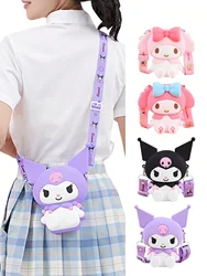 1szt Kuromi Melody 3D Cartoon Mini Crossbody Bag, Cute Lightweight WaterproofSilicone Zipper Shoulder Bag, Perfect Sling Bag