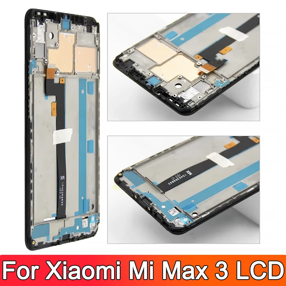 For Xiaomi Max3 LCD Display Touch Digitizer Assembly For Xiaomi Mi Max 3 M1804E4 LCD Screen Replacement