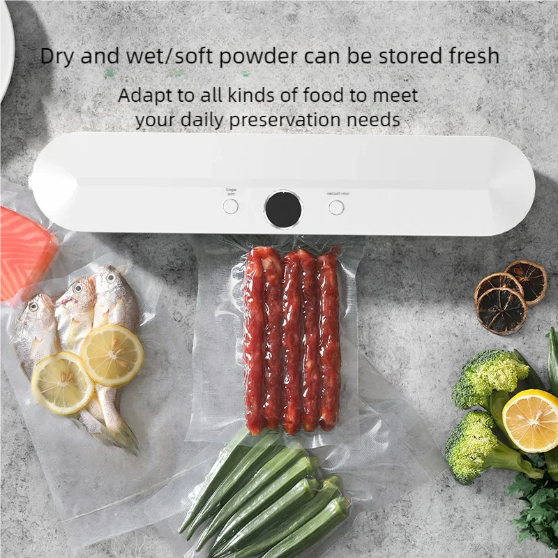 Automatic Vacuum Sealer Machine One-Touch Food Preserver for Dry Foods with Powerful Suction for Home Kitchen Commercial Use
