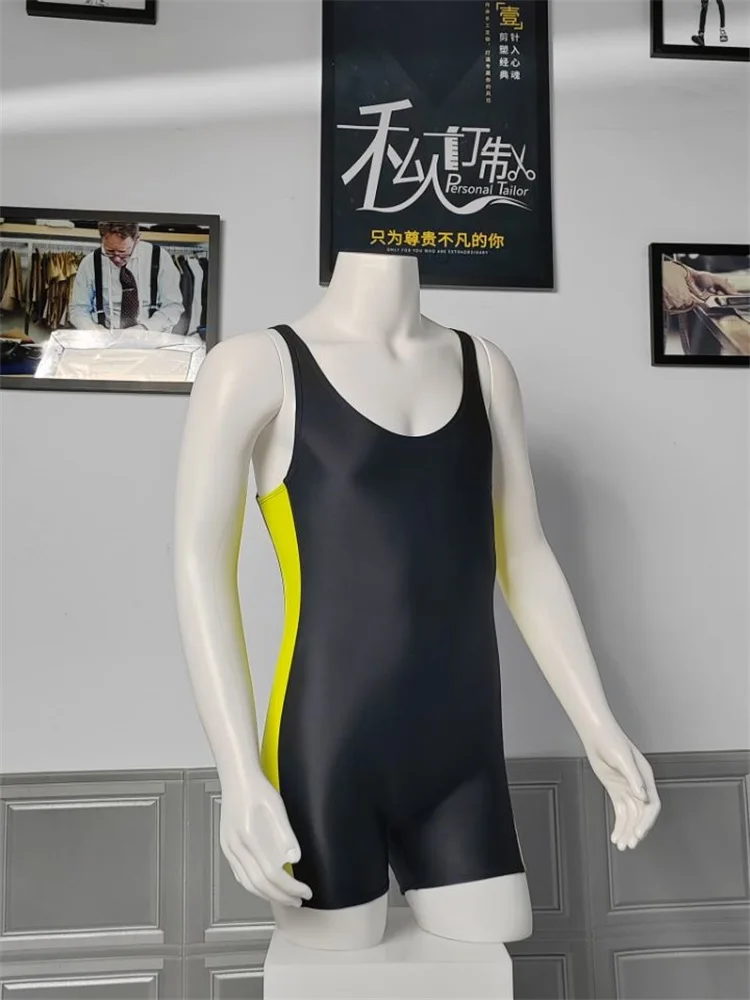 Swimsuit New Piece Swimsuit Men\'s Suit Sexy Tights Surfing Spandex Boutique Sunscreen Plus-sizeQuick dry