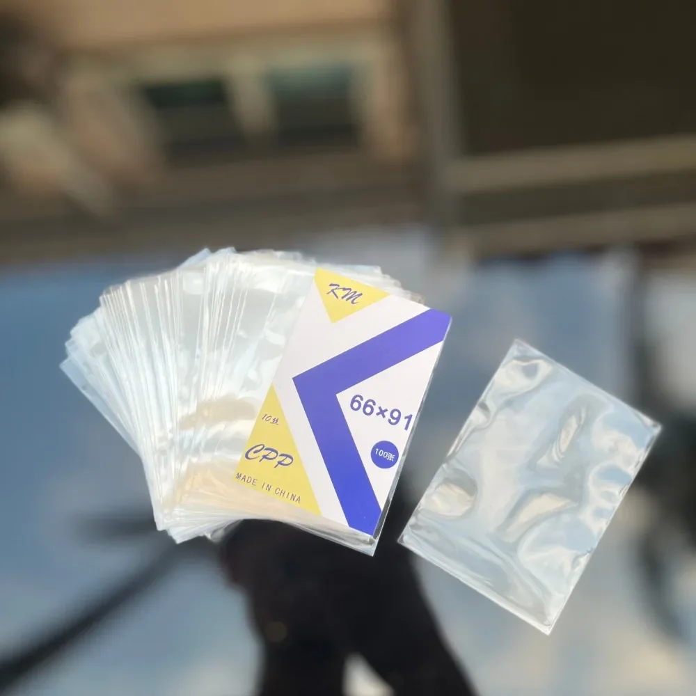 50/100Pcs Pokemon Card Korea Card Sleeves Clear Acid Free Cpp Hard 3 Inch Photocard Film Album Binder Original Photo Card Flat