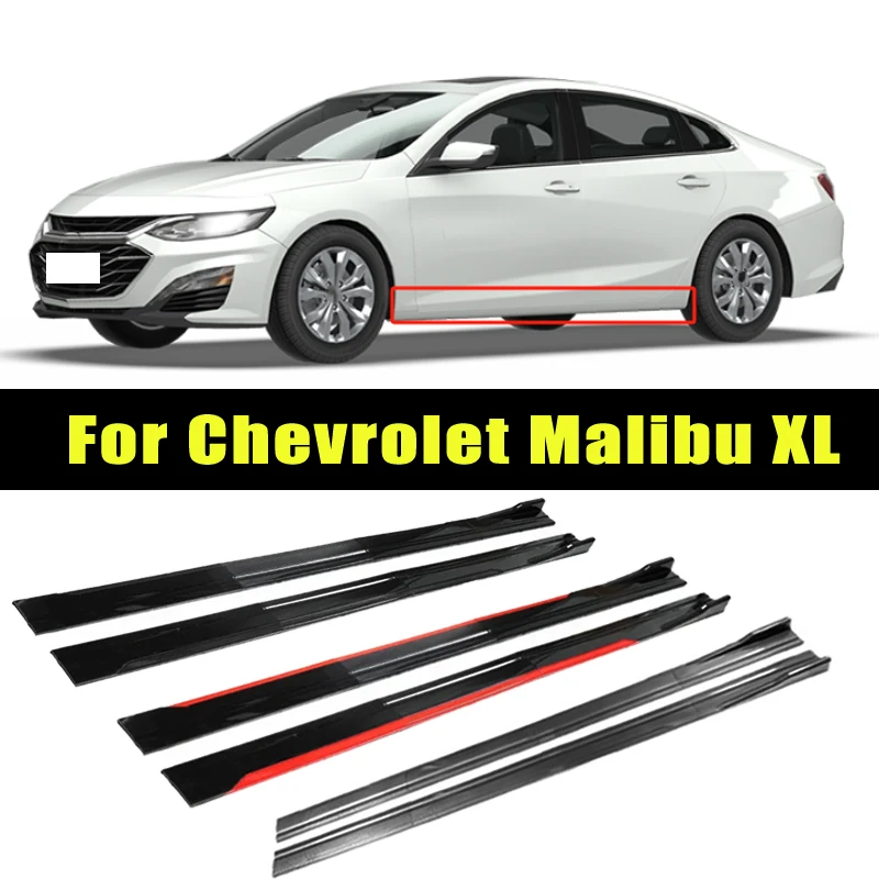 

Universal 2m/2.2m Car Side Skirt Extension SplitterBumper Racing Side Wing Bumper Lip Side Spoiler For Chevrolet Malibu XL