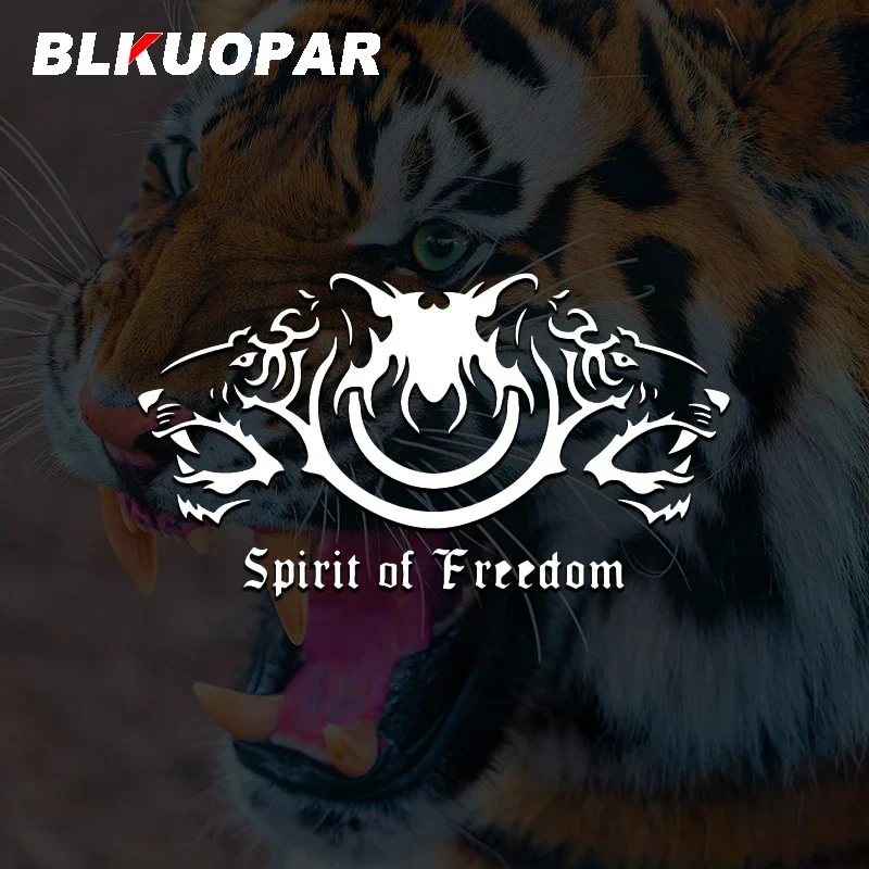 

BLKUOPAR тигр животное дух свобода письмо логотип автомобильные наклейки креативная наклейка солнцезащитный крем для ноутбука бампер багажник доска для серфинга автомобильная этикетка