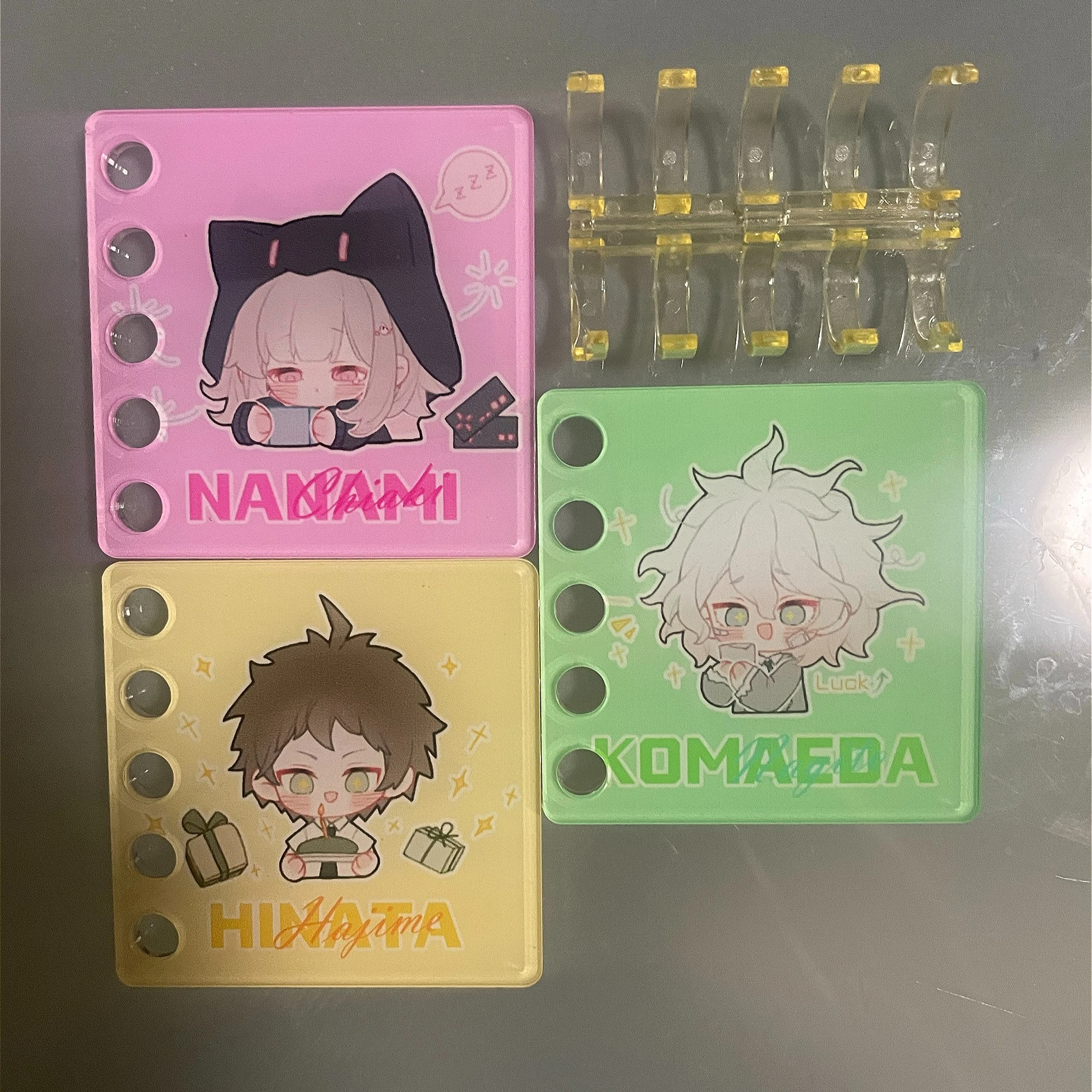 

Anime Danganronpa Nagito Komaeda Nanami ChiaKi Hinata Hajime Cosplay Acrylic Transcard Transparent Fan Loose-leaf Notebook Gift
