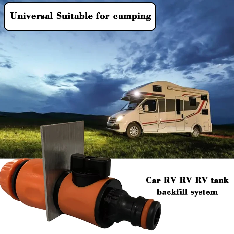 

1set Universal Fit Campervan Motorhome Camper RV Water Tank Backfill System Pipe Water Connection Repair Joint Irrigation System