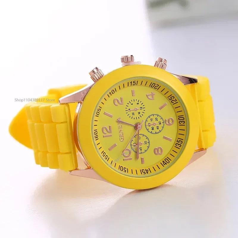 New Fashion Ladies Fashion Watch Male and Female Student Silicone Quartz Wristwatch Clock Wholesale Relogio Feminino