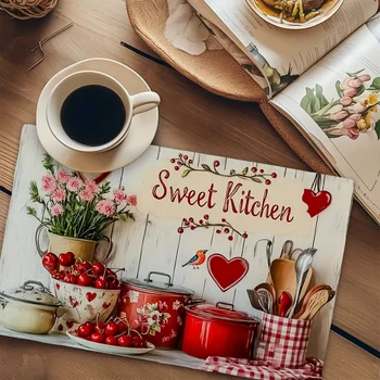 Cherry Heart Kitchen Placemats 4