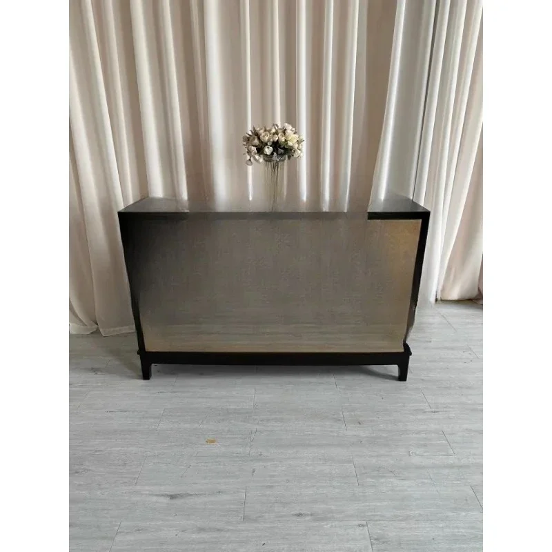 

Living room household bucket cabinet American solid wood retro new Chinese entrance cabinet dining side cabinet