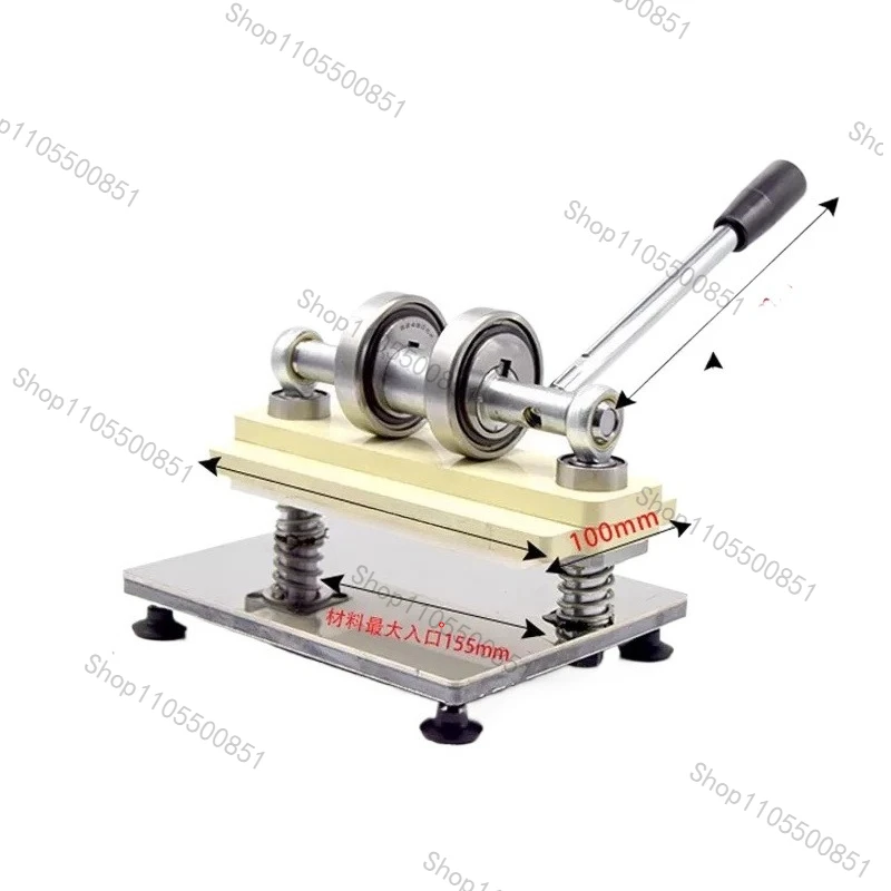 Leather Die Cutting Machine Punching Manual Press Double Wheel Hand Cutting Machine Photo Paper PVC/EVA Sheet Cutter DIY