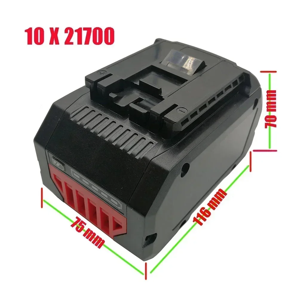 1 مجموعة 21700 BAT618 بطارية ليثيوم أيون علبة بلاستيكية 10 الأساسية PCB لوحة دوائر كهربائية لبوش 18 فولت PCB غطاء لوحة البطارية أجزاء أداة السلطة