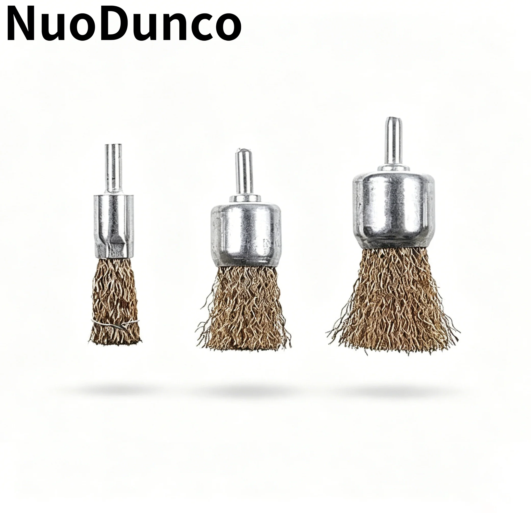 10/16/25mm 3Pcs Brass Wire Brush Set 1/4