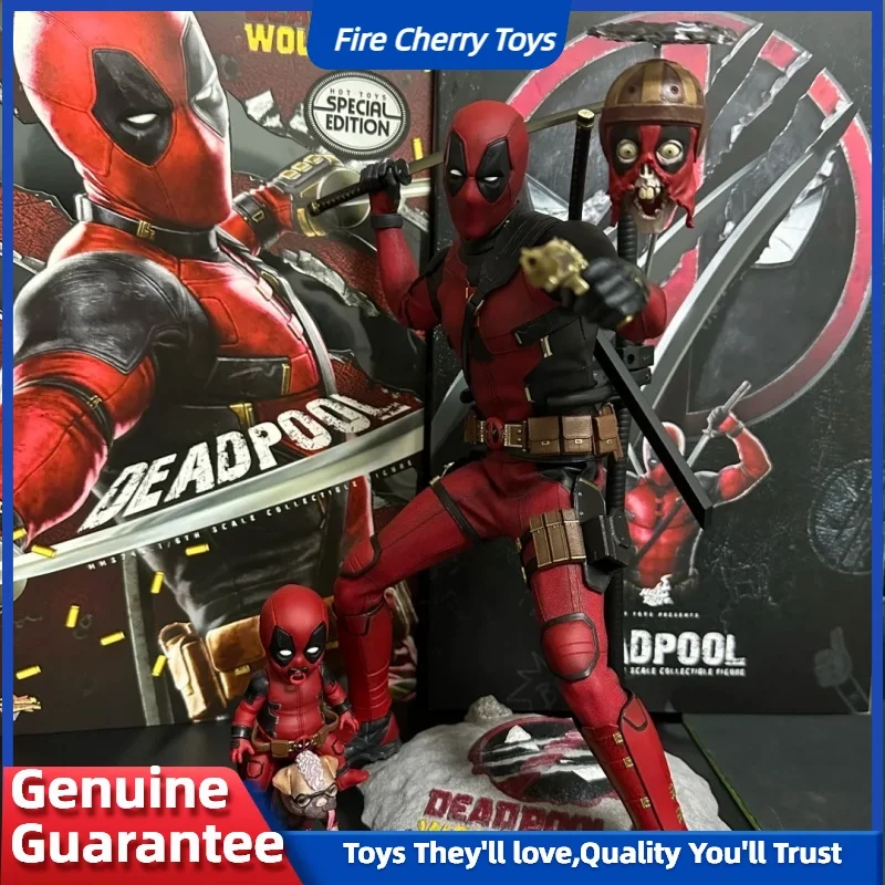 

Genuine Hot Toys 1/6 Scale Marvel Ht Deadpool & Wolverine Deadpool Mms746 Anime Action Figure Model Garage Kit Toy Kids Gifts