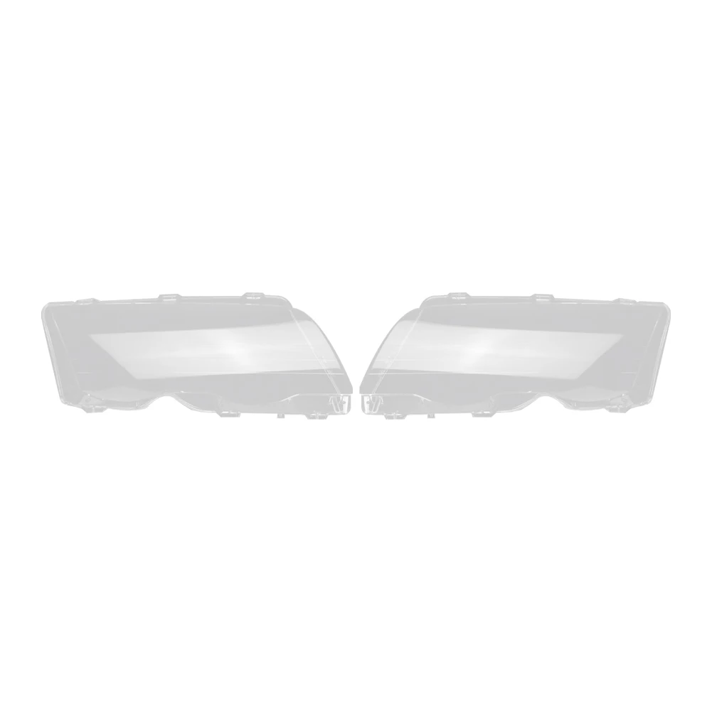 

1Pair for E46 3-Series 4-Doors 320 325 330 1998-2001 Car Headlight Lens Cover Lamp Shade Lens Head Light Shell