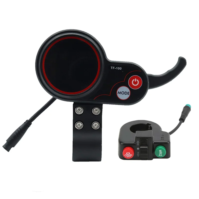 New TF-100 Display Dashboard+Switch Button Scooter 6Pin Skateboard Speedometer for Kugoo M4 Electric Scooter Parts