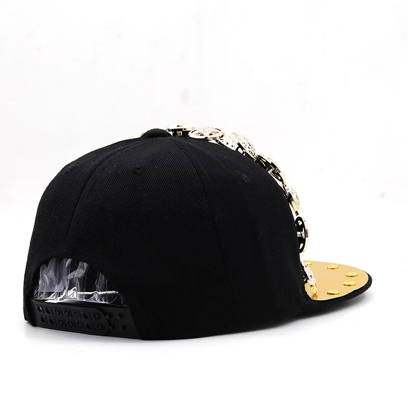 25 style luxury rivet Men Women baseball caps flat brim outdoor hats girl boy bling Punk snapback cap Jazz Rock cool hip hop cap