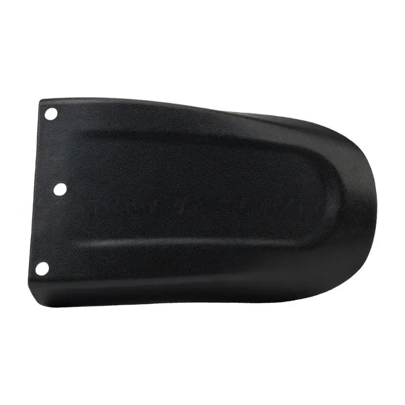 Three-Hole Motorcycle Front Mudguard Panel, Black Textured Cover with Plastic Body and Coverage Oriented for Front Wheel Area