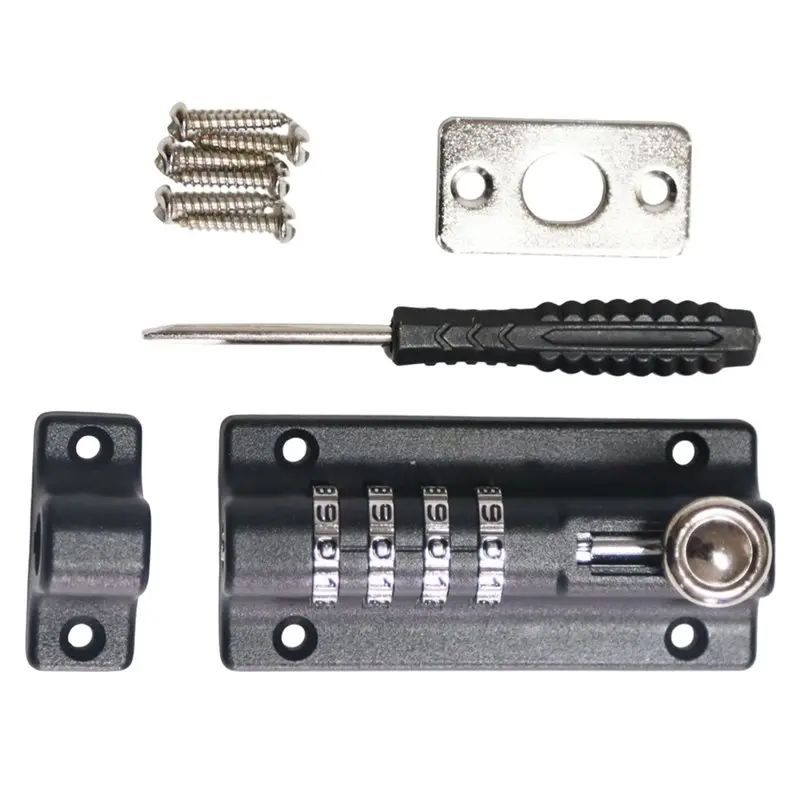 AAAN- Heavy Duty Mechanical Password Lock-Deadbolt For Wooden Doors, Gates& Sheds Outdoor Waterproof Design