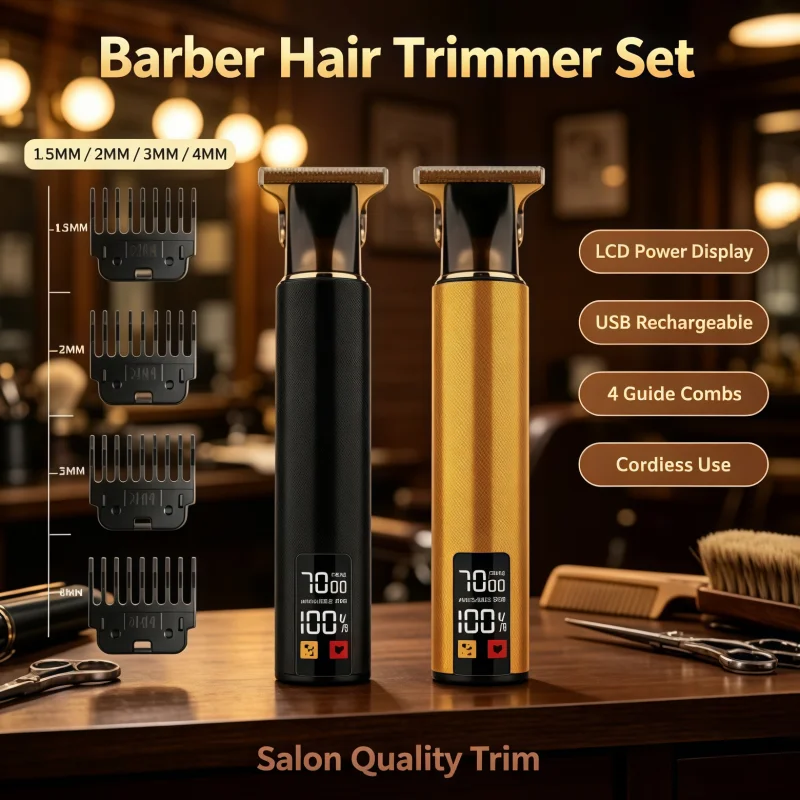 Retro T9 Electric Haircutting Machine Cordless Hair Cutting Shears Professional Men's Shaving Tools Men's Haircutting Shears