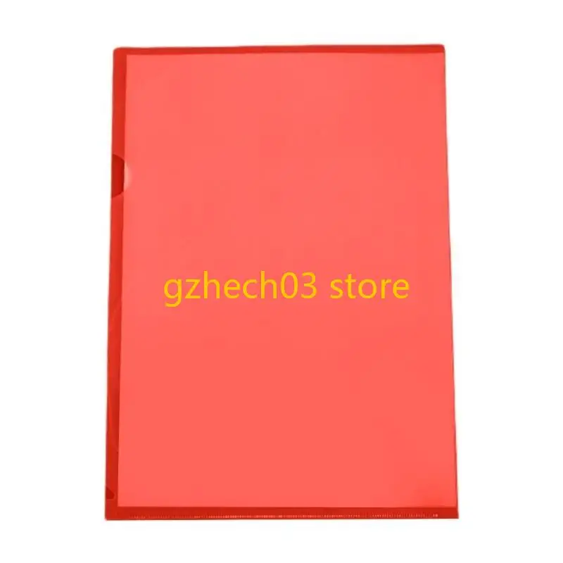 G2AC 6 Color L Shaped Folder A 4 Plastic Folder Paper Clip Folder for Protection File