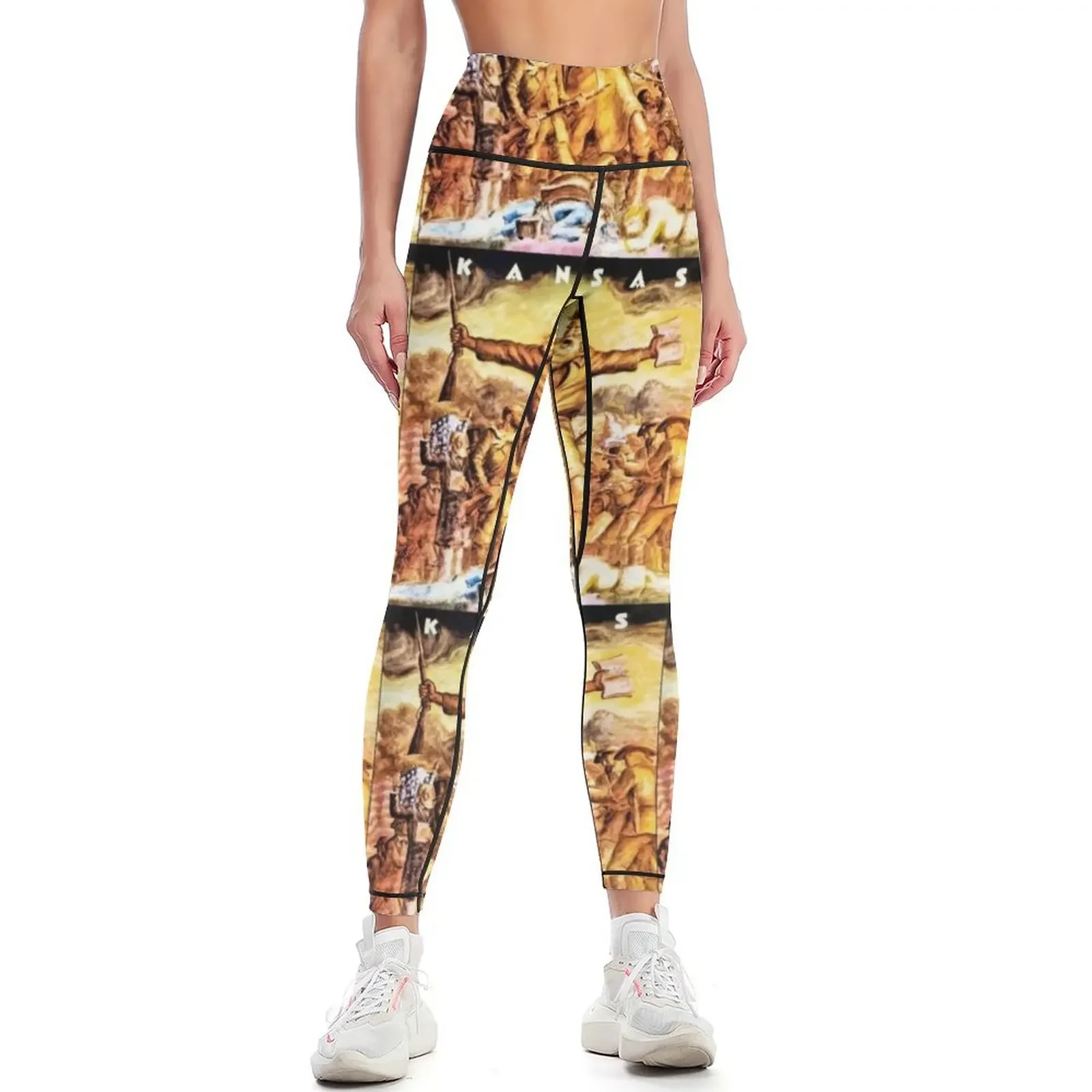 

Kansas Rock Band Leggings Women sports Women's gym for girls Clothing fitness Womens Leggings