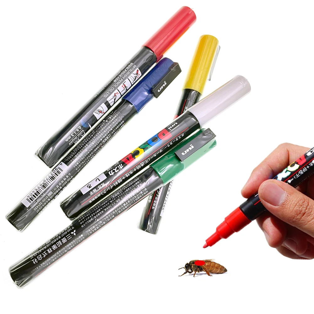 Standard Queen Bee Maker Pens For Beekeepers To Locate Mark and Track Queen In Colony Dry Quickly Easy  Identification Non-toxic