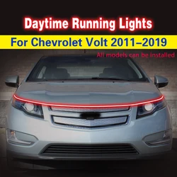 Car Flashing 1Pcs DRL For Chevrolet Volt 2011-2019 LED DRL 12v Daytime Running Lights Daylight Fog light Waterproof Flexible