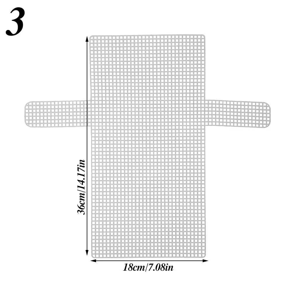 

White Assistant Accessories Woven Material for Weaving Bags Knitted Piece Grid Plate