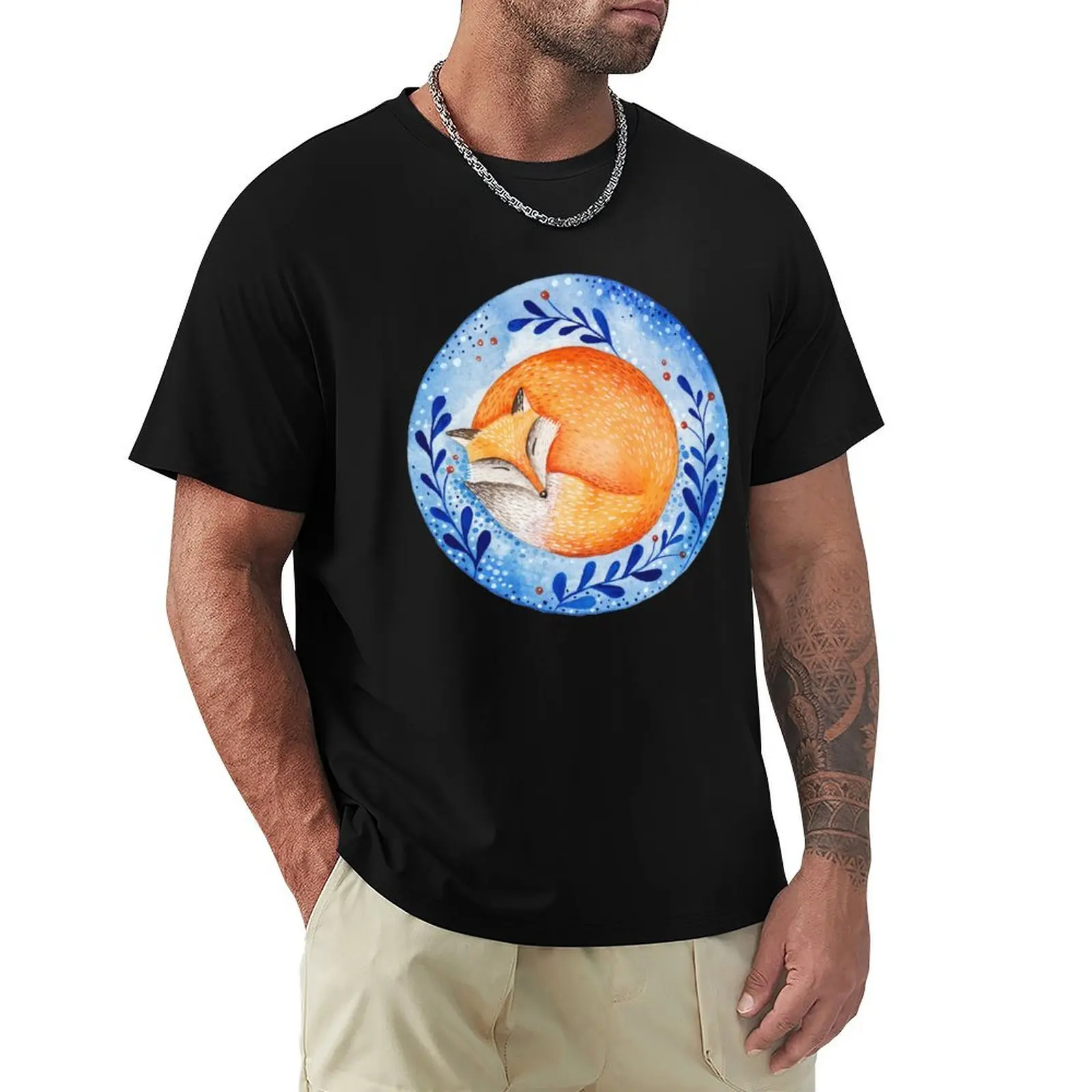 

Sleeping fox T-Shirt baggy shirts for a boy football t shirt cheap stuff t shirt for men