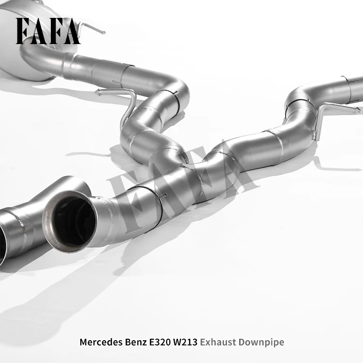 For -E320 W213 Exhaust System Middle and Tail Section High Performance Electric Valve Exhaust Pipe Muffler Exhaust view 4