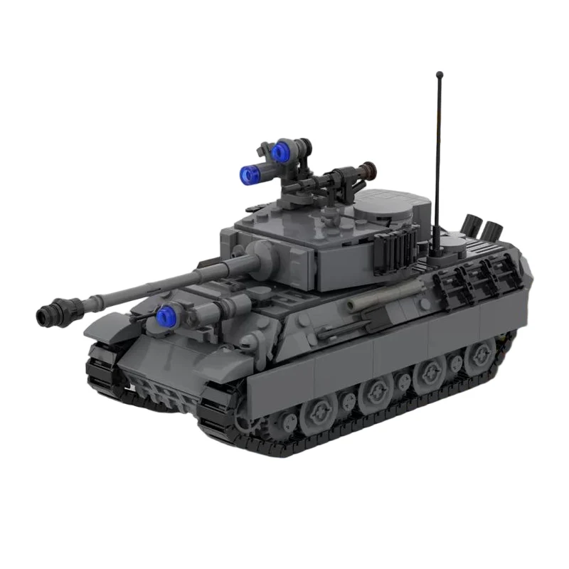Tiger I Military Heavy Tank Model MOC Building Bricks War Equipment Style Modular Technology Gifts Holiday Assemble Toys Suit