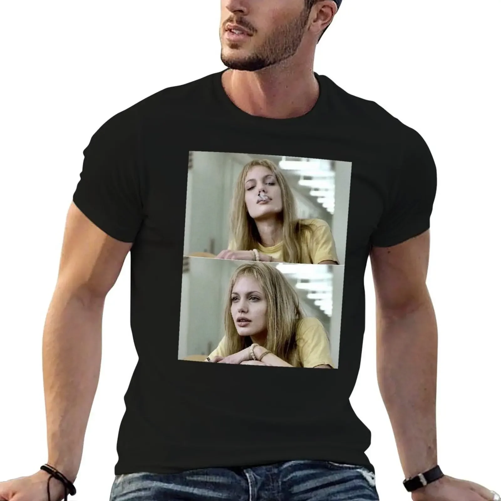 

girl interrupted T-Shirt shirts graphic hippie clothes blue archive mens designer clothes