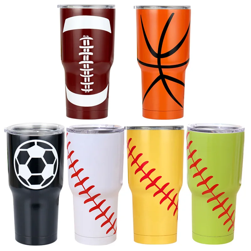 Creative Baseball Double layer Stainless Steel Insulation water Cup