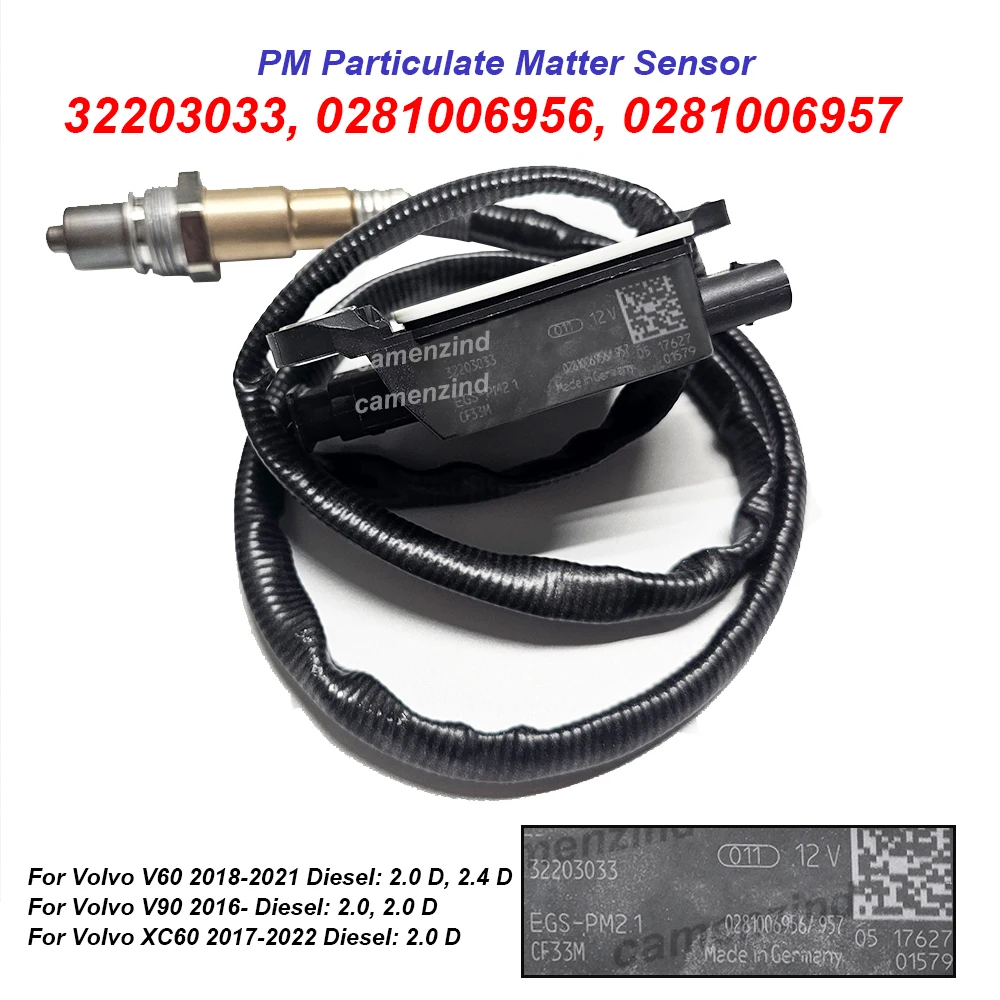 

32203033 0281006956 0281006957 Particulate Matter PM Sensor For Volvo V90 2016- Diesel 2.0 For Volvo XC60 2017-2022 Diesel 2.0 D