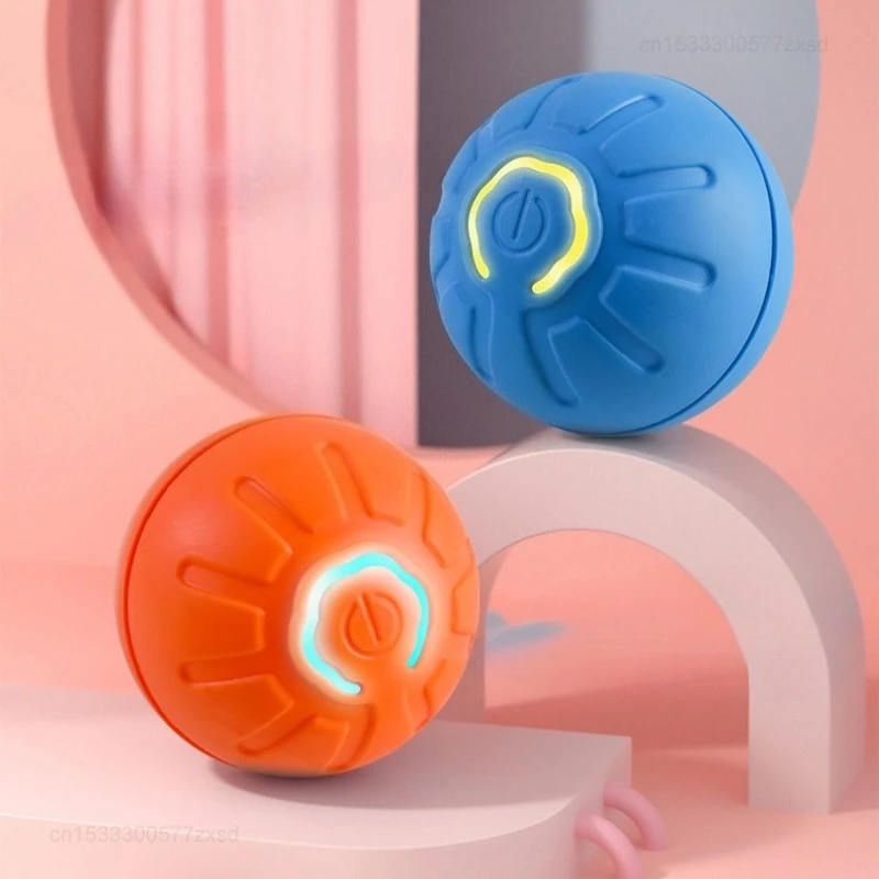 Cat Interactive Bouncing Ball Smart Cat Toys USB Rechargeable Automatic Rolling Electric Pet Toys Cat Game Accessories