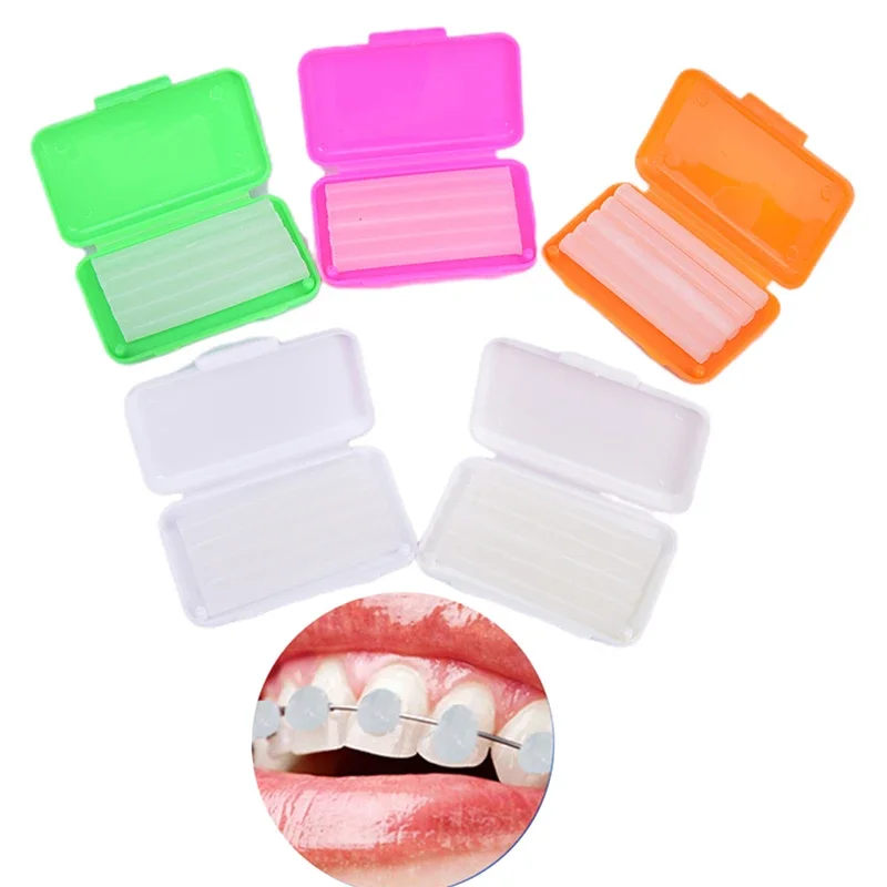 

10Pcs Fruit Flavour Relief Wax For Braces Gum Multicolour Irritation Teeth Whitening Dental Oral Care Lab Materials