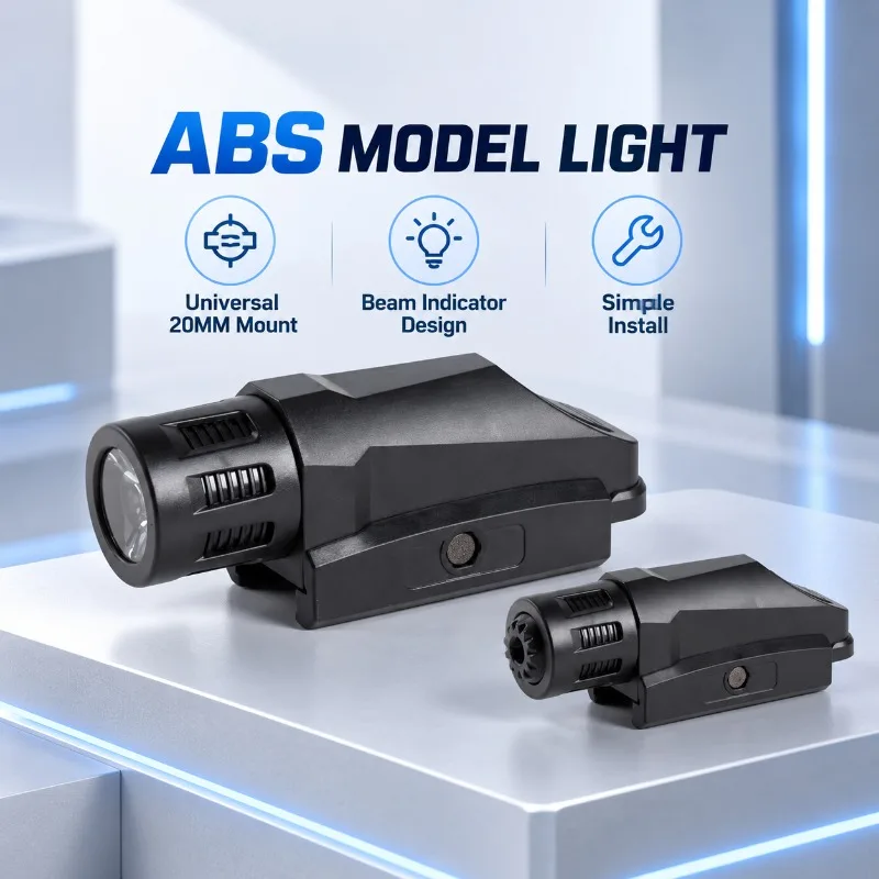ABS Model Light with Beam Indicator Portable Design Hobby Game Decor Fitting