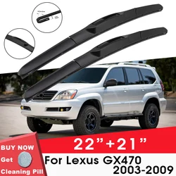 Car Wiper Blade Front Window Windshield Rubber Silicon Refill Wiper For Lexus GX470 2003-2009 LHD RHD 22