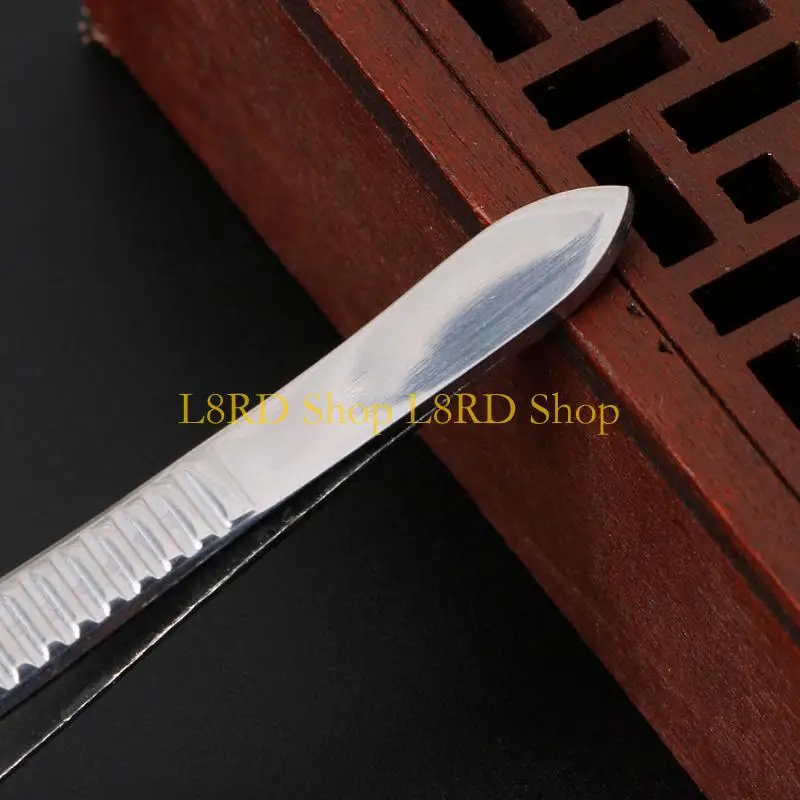 L8rd Tweeve points fins en ligne droite professionnels pour l'extension des cils en acier inoxydable