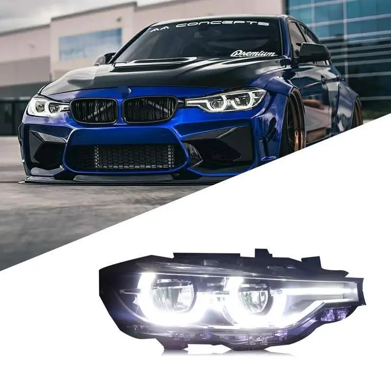 

Auto Car Parts LED Head Lamp For BMW 3 Series F30 F35 LED Headlight Assembly Angel Eyes Style LED Car Light Auto Accessories