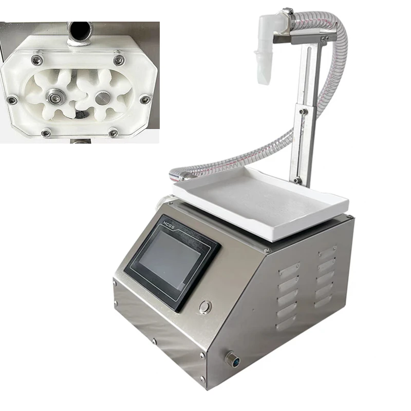 10L MIN Flow Rate Automatic Honey Filling Machine with PLC Touch  Self Priming Gear Pump Viscous Liquid Filling