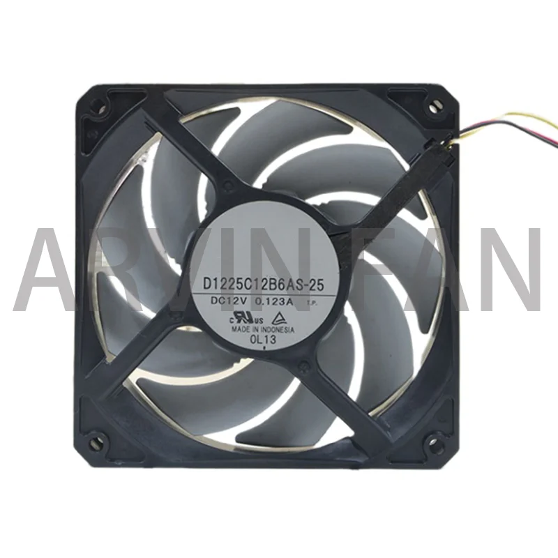 12cm 12v 0.123A D1225C12B6AS-25 12025 Super Silent Scythe Fan