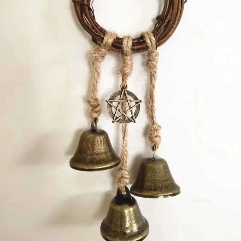 

Protect Doorknob Hooks Wiccan Wind Chimes Witch Blessed Bohemian Home Room Decoration Witch Bells