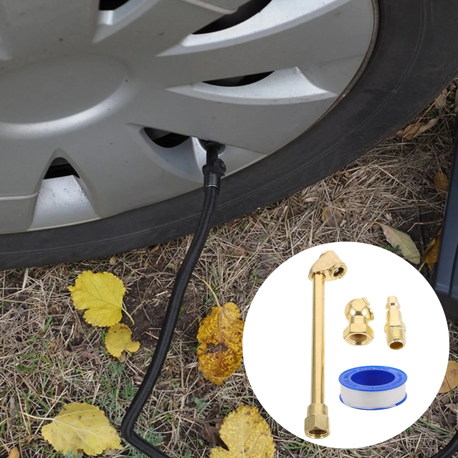 

Надувная головка для автомобильных шин, ремонт воздушного шланга, фитинг, сменный насос, адаптер для накачивания, утюг с медным покрытием