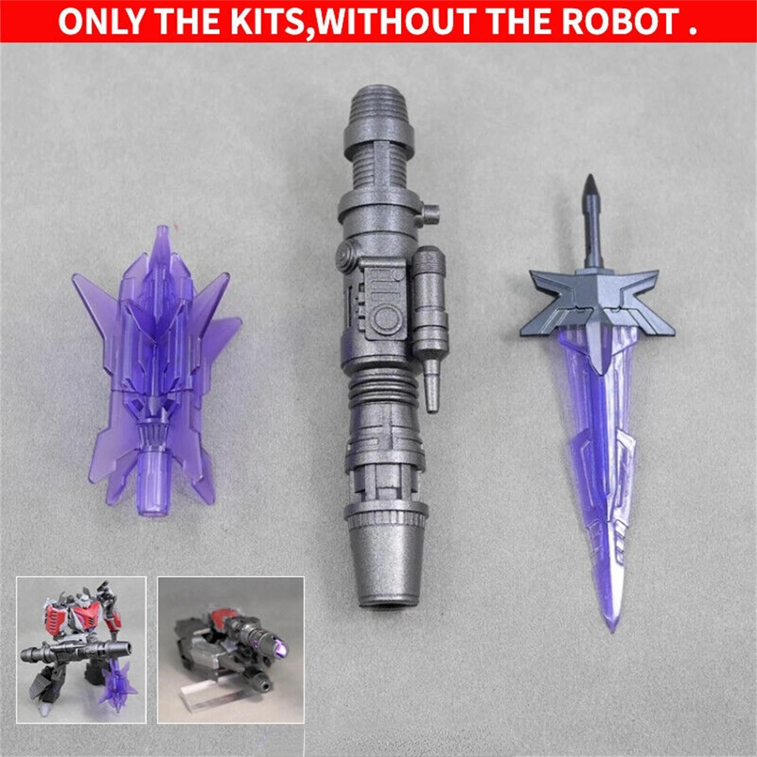 In Stock New LED Hand Cannon Hammer Sword Weapon Upgrade Kit for SS-GE04 WFC Megatank Figure Accessories