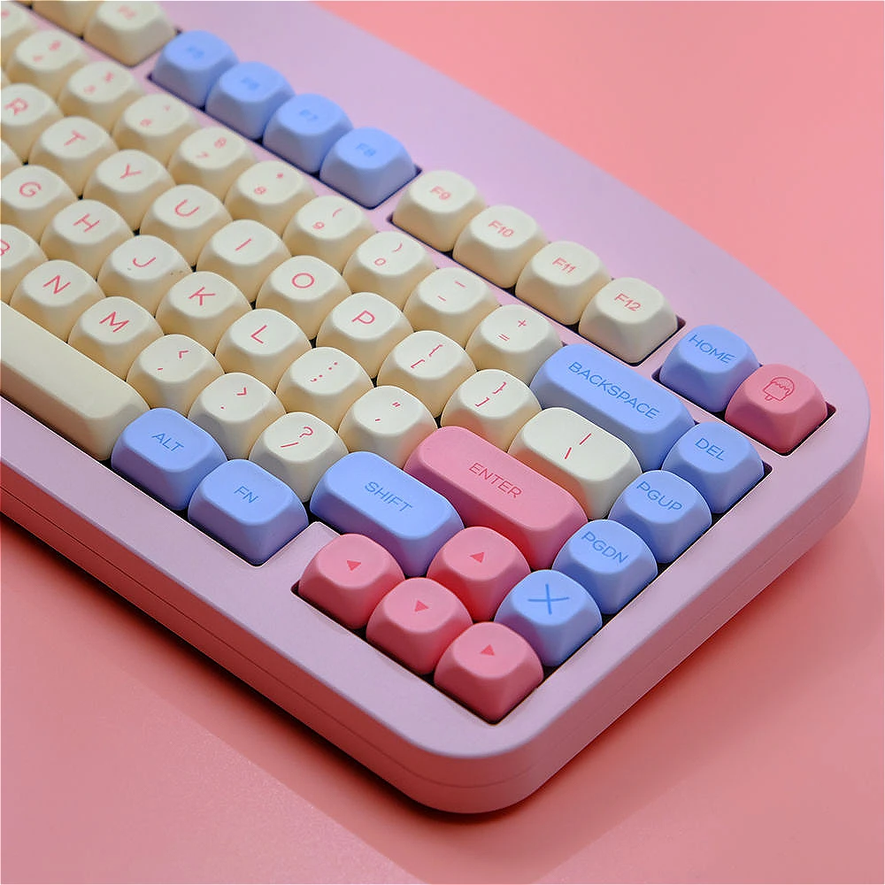 Marshmallow, Keycap 140 Keys KOA PBT for 61/64/87/104/108Keys GMK67 Gaming Mechanical Keyboard