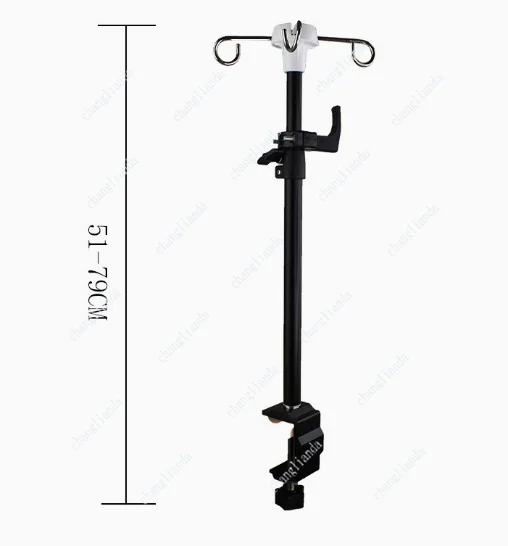 Bedside Infusion Rack Bedroom Bed Telescopic Feeding Liquid Food Bracket Household Hanging Bottle Infusion Elderly Care Bracket